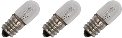 Signaallamp E12 130V 2.6W - 20 mAh - 3 stuks - T13 Gloeilamp Ø13mm - 33mm - 2500K - Dimbaar