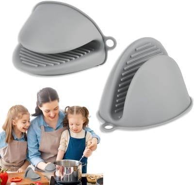 Dailygoods- Keukenhandschoen Hittebestendig - Siliconen - Dubbelverpakking - Koken - Bakken - Grillen - Ovenwant