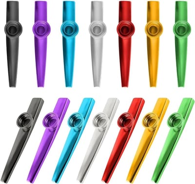 Kazoo - metaal Kazoo - 21 stuks gekleurde Kazoos - Kazoo fluit - muziekinstrument metaal