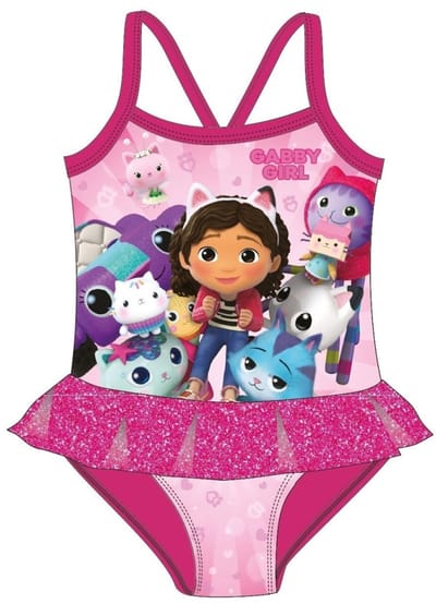 Gabby's Dollhouse Mates kinderbadpak, zwemmen 5 - 6 jaar / 110 - 116 cm