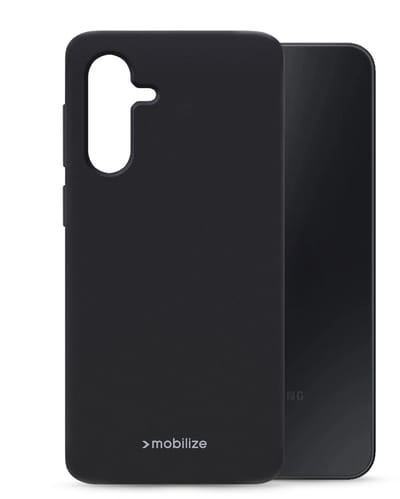 Mobilize Hoesje geschikt voor Samsung Galaxy A17 Telefoonhoesje Flexibel TPU | Mobilize Rubber Gelly Backcover | Back Cover - Zwart