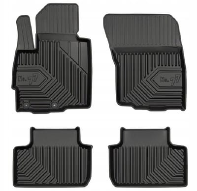 Frogum No.77 - Automatten - Geschikt voor Citroën C4 Aircross 2012-2017 - 4-delige set - TPE Rubber - Zwart