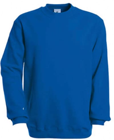 B&C Crew Neck Sweatshirt Set In CGSET - Royal Blue - L
