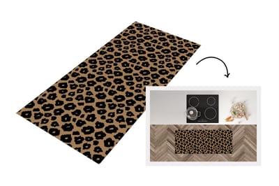 Keukenloper - Loper keuken - Patroon - Jaguar - Stippen - 120x50 cm - Keukenloper vinyl