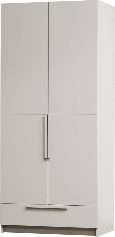 WOOOD Pure 2-deurs Hang/Legkast Splitdeur - Grenen - Dust - 215x95x60