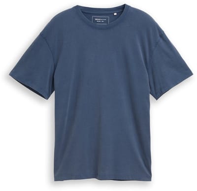 Tom Tailor Denim - Relaxed fit T-shirt van katoen - Maat M - nighttime blue