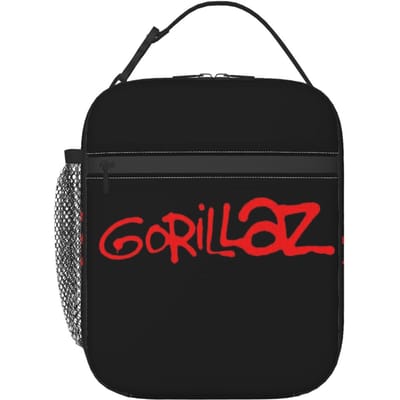 Gorillaz Symbool Geïsoleerde Lunchtas voor Dames Kinderen Draagbare Voedseldozen Thermische Lunchbox Tote One Size