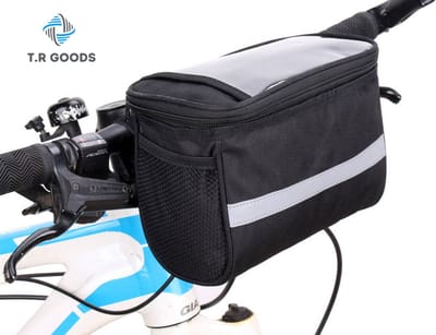 T.R Goods Fietsstuurtas - Waterdicht - Handige Opbergtas met Telefoonhouder - Reflecterend - Universeel
