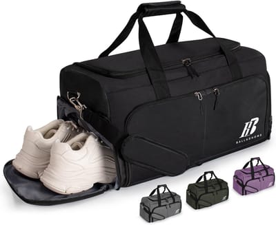 SnelShoppen - 42L Sporttas Reisbagage voor Mannen en Vrouwen met Schoencompartiment & Waterdichte Zak - Fitness Bag, Workout Tas, Weekend Tas voor Gym