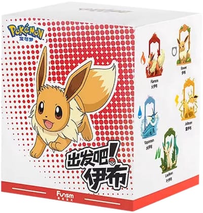 Funism Pokémon - Eevee Figure Blind Box - Mystery Box - Jolteon - Flareon - Vaporeon - Umbreon - Espeon - Leafeon - Glaceon - Sylveon - Eeveelution