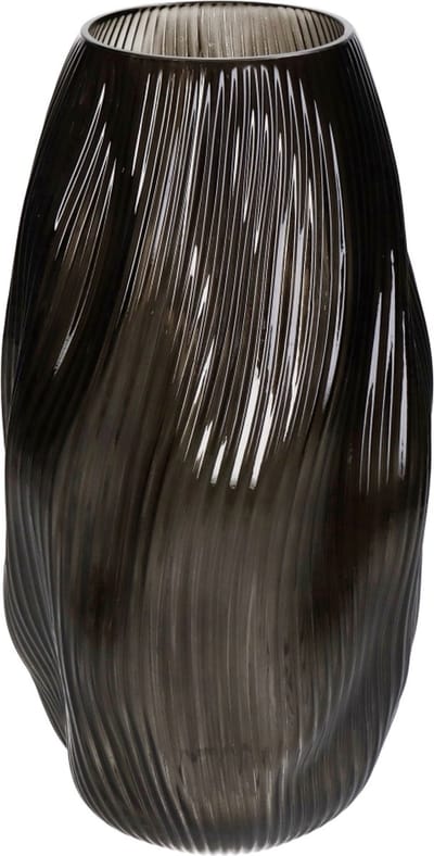 HD Collection Vaas Fred - Glas - Bruin - 17x33x17 cm (BxHxD)