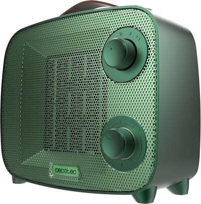 Keramische Tafelverwarming - Compacte Kachel - Persoonlijke Warmte - Energiezuinig & Stil - Tot 15 m² - Groen