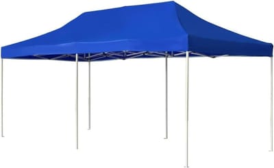 Tuinpaviljoen – Opvouwbare Tent – Paviljoen – Partytent – Buiten Tent – Aluminium Frame – 3 x 6 Meter – Oxford Stof Met PVC-Coating - Blauw