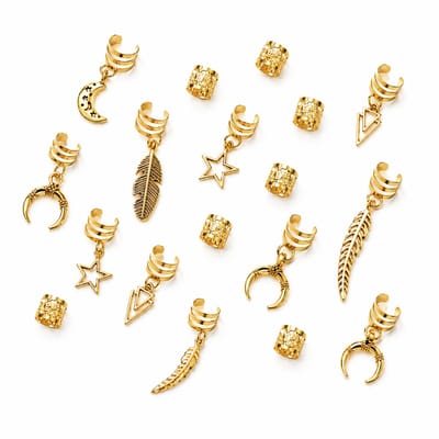 Haarbedels Set 26 stuks - Goudkleurig | Bijoux/Messing | Fashion Favorite