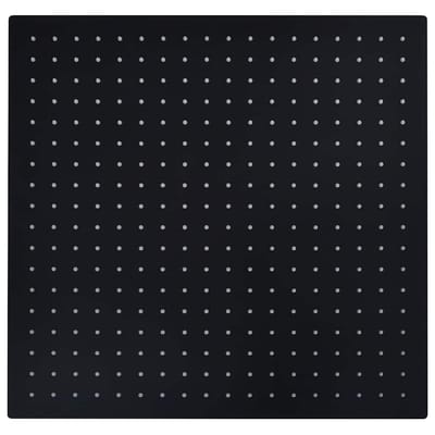 vidaXL - Regendouchekop - vierkant - 50x50 - cm - roestvrij - staal - zwart