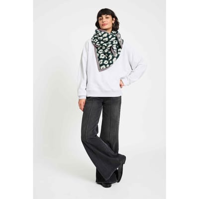 POM Amsterdam Shawl - Leopard Green Größe: OS | Schals Outlet | Damen | Grün