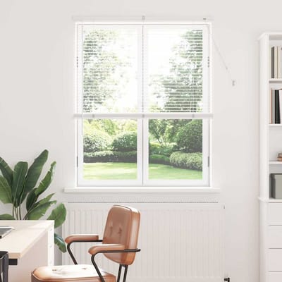vidaXL - Venetiaanse - jaloezie - Wit - 175 - x - 100 - cm - 25 - mm - Aluminium