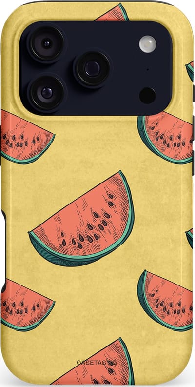 Casetastic hoesje geschikt voor Apple iPhone 17 Pro - MagSafe - Dubbellaagse bescherming - Retro Meloengeel - Fashion Case - Goud Koraal Terracotta Taupe