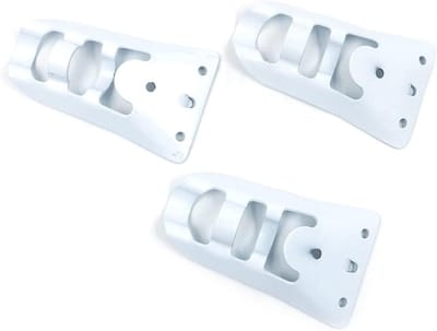 Dailygoods- Vlaggenhouder Verstelbaar - Vlaggenstok - Wandhouder - Aluminium - Weerbestendig - 3 Stuks - Duurzaam Metaal - Vlaggenmasthouder