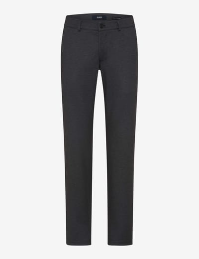 Eurex Heren Flatfrontbroek  Style THILO GRAPHITE, donkergrijs, maat 48