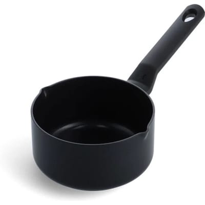 BK Easy Induction Steelpan 16cm - 1.5L - PFAS-vrije antikleeflaag - Steelpan inductie - Keramische pan - Ovenbestendig tot 160°C - Koudgrepen - Zonder deksel - Zwart