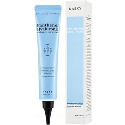 Naexy Panthenol Acide Hyaluronique Crème Contour des Yeux Hydratante Crème Récupération Contour des Yeux 40ml