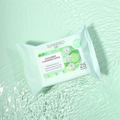 Sunkissed | Skin Cucumber Cleansing Wipes - 25stuks - Vegan