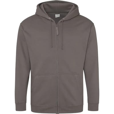 Vegan Hoodie met ritssluiting en capuchon Storm Grey - XXL