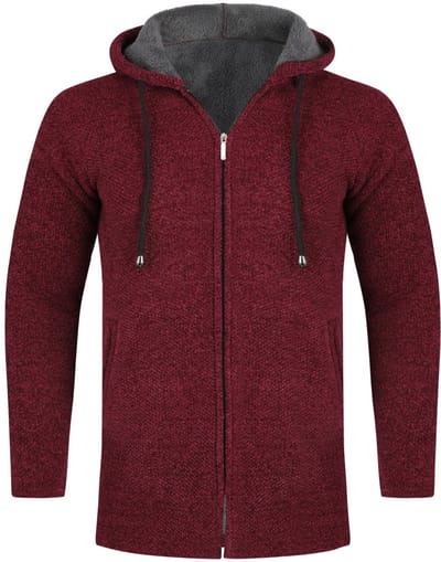 ALLTHEMEN Heren Trui - Capuchon en Gevoerd Outdoorvest - S