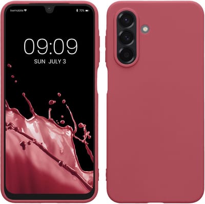 kwmobile telefoonhoesje geschikt voor Samsung Galaxy A26 5G - Hoesje voor smartphone - Back cover in donkerroze