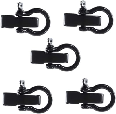 5 Stuks Paracord Armband Sluitingen met O-Shackles - Verstelbaar en Stevig Roestvrijstaal