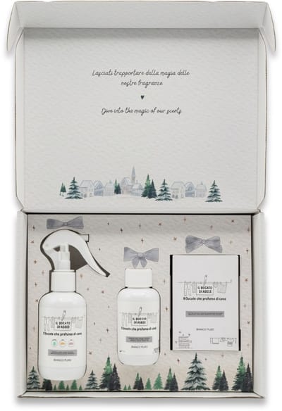 Il Bucato di Adele Wasparfum - Cadeauset - Winter Holidays Kit Puur Wit - Wasparfum 100 ml - Textiel Parfum Spray 150 ml
