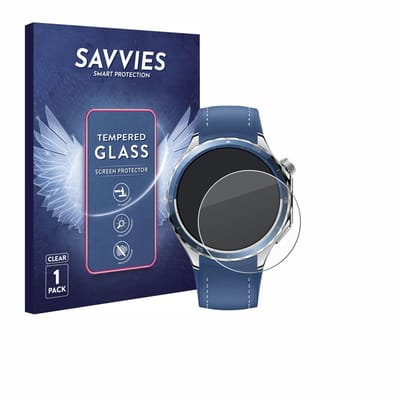 Savvies - Glas Screenprotector voor Oppo Watch X2 - Gehard Beschermglas 9H