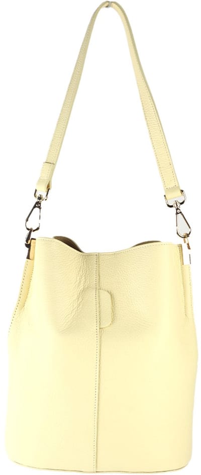 Giuliano lederen handtas Adriana - Made in Italy - Geel