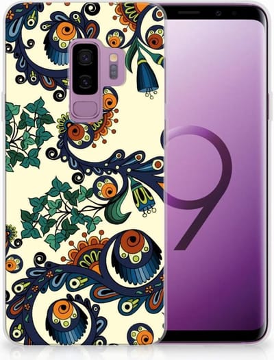 Siliconen Hoesje Samsung Galaxy S9 Plus Barok Flower