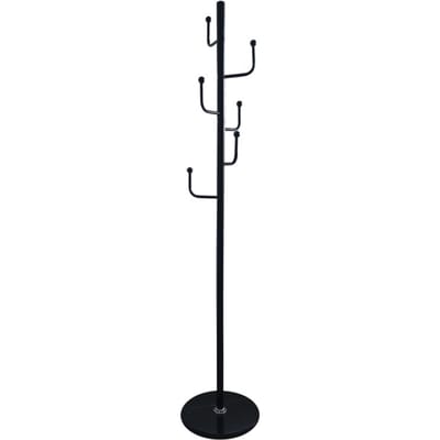 Furnilux Kapstok - Staand - Metaal/Zwart - Marmeren Voet - 37 x 176 cm