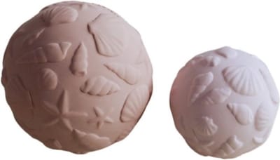 Natruba sensorsische ballen set van 2 - roze schelpen