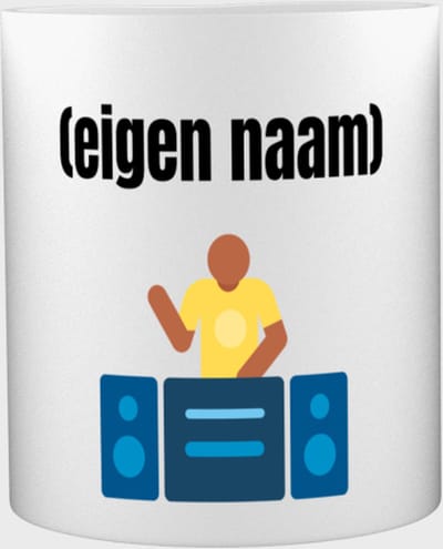 Akyol - dj met eigen naam Mok met opdruk - dj - muziek liefhebbers - disc jockey - vinyl - verjaardag - cadeau - kado - 350 ML inhoud