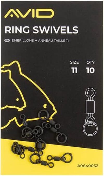 Avid Carp Terminal Tackle Ring Swivel Size 11 (10 pcs)