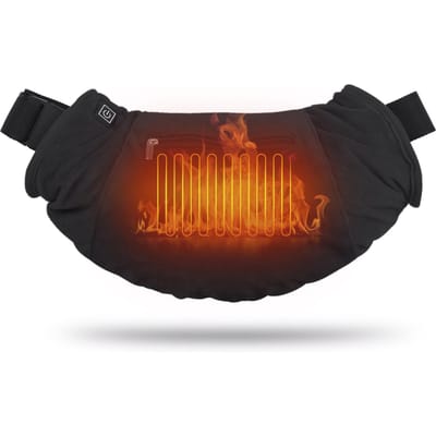 Chauffe-mains électrique chauffant, sac de taille pour gants thermiques par temps froid, pour la chasse, le ski et le Camping noir