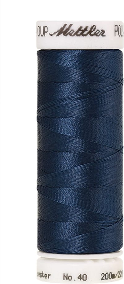 Mettler borduurgaren - Blauw - Nr 3732 - Polysheen - 200 meter