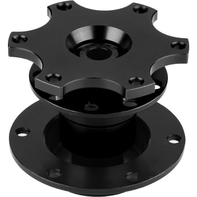 Auto Stuurwiel Naaf Snelspanner Adapter Snap Off Kit met Schroeven Black black