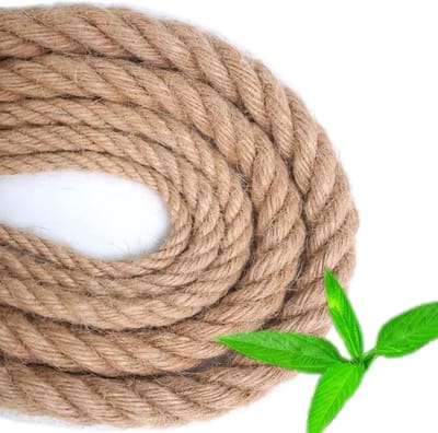Jute touw - Natuurlijk koord - Decoratief gebruik - Sterk gedraaid - 30 meter - Bruin