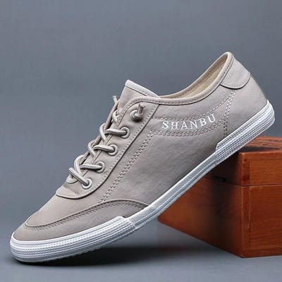 Heren casual lage hulp canvas schoenen lente sport vrijetijdsschoenen met platte zomer comfortabele ademende gevulkaniseerde schoenen 45 gray
