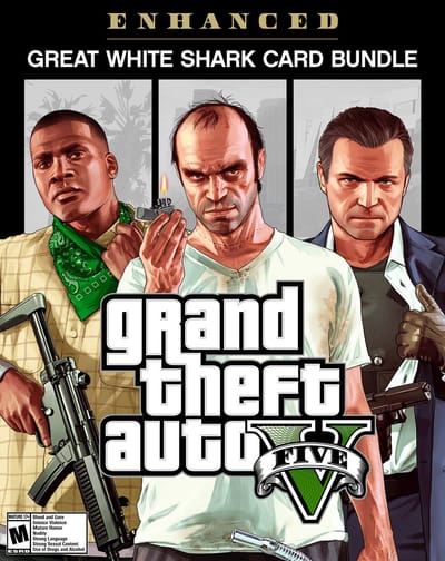 Grand Theft Auto V Enhanced & Great White Shark Card bundel - Windows Download