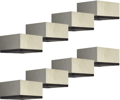 8x meubelpoten MOTEL 65 x 65 mm hoogte 35 mm RVS-look van SOTECH