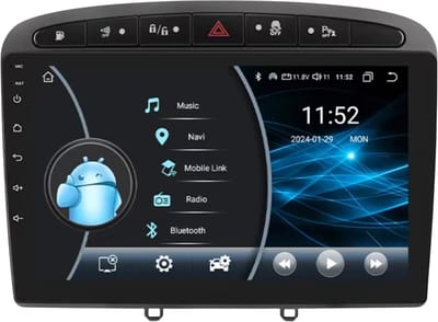 Autoradio met bluetooth - Carplay - Voor Peugeot 308/ 308SW/ 408 (2012-2020) - Geschikt voor Apple en Android - Stereo - Navigatie - Navigatiesysteem auto - 2GB 32GB