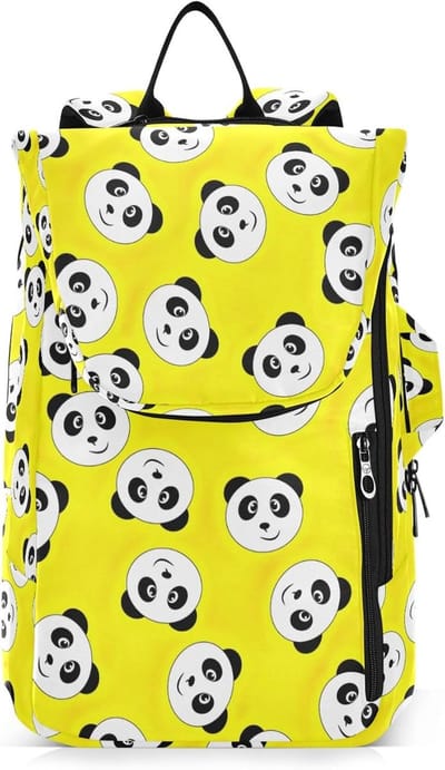 Sport Racket Tas - Tennistas Badminton Rugzak - Sporten en Reizen - Gewatteerd Racket Compartiment - 68 cm (H) - Panda