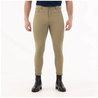BR rijbroek Kian Heren Knie Grip XS Khaki