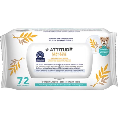Attitude Oatmeal sensitive natural baby care - Babydoekjes